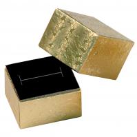 Mini Starlight ring box gold w/black foam